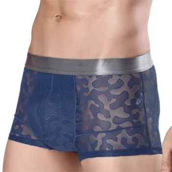 Soft Breathable Men Lace Boxers Underwear U Convex Corner Men's Leopard Printed Underpants Boxers Shorts For Male Intimates
Soft Breathable Men Lace Boxers Underwear U Convex Corner Men's Leopard Printed Underpants Boxers Shorts For Male Intimates