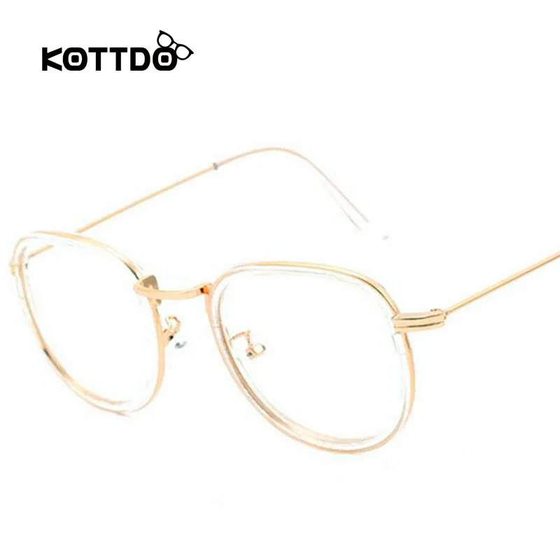 KOTTDO Oval Glasses For Women Retro Designer Eyeglasses Frames With Clear Lens Vintage Transparent Eyewear Unisex oculos KT16718
KOTTDO Oval Glasses For Women Retro Designer Eyeglasses Frames With Clear Lens Vintage Transparent Eyewear Unisex oculos KT16718