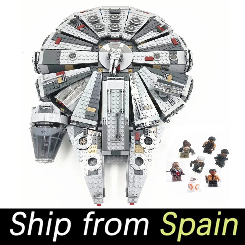 05007 1381PCS Star War Series Millennium Falcon Building Blocks legoing brick plate star plan plastic block gift toy for kids
05007 1381PCS Star War Series Millennium Falcon Building Blocks legoing brick plate star plan plastic block gift toy for kids