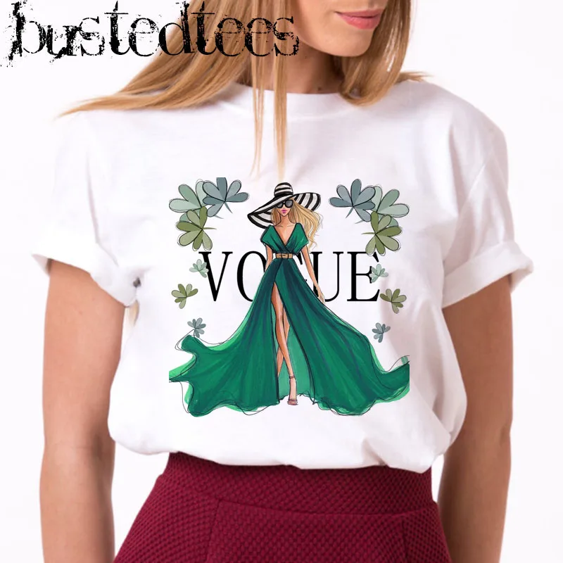 2019 New Arrival 90s Women Fashion Comfortable Short Sleeve Tops Vogue Model Green Dress Print Cotton Ventilation Soft Tshirts
2019 New Arrival 90s Women Fashion Comfortable Short Sleeve Tops Vogue Model Green Dress Print Cotton Ventilation Soft Tshirts