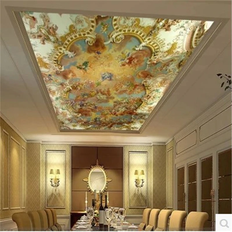 

beibehang Custom photo wallpaper Zenith ceiling fresco ceiling painting modern European hotel KTV 3d wall mural wallpaper