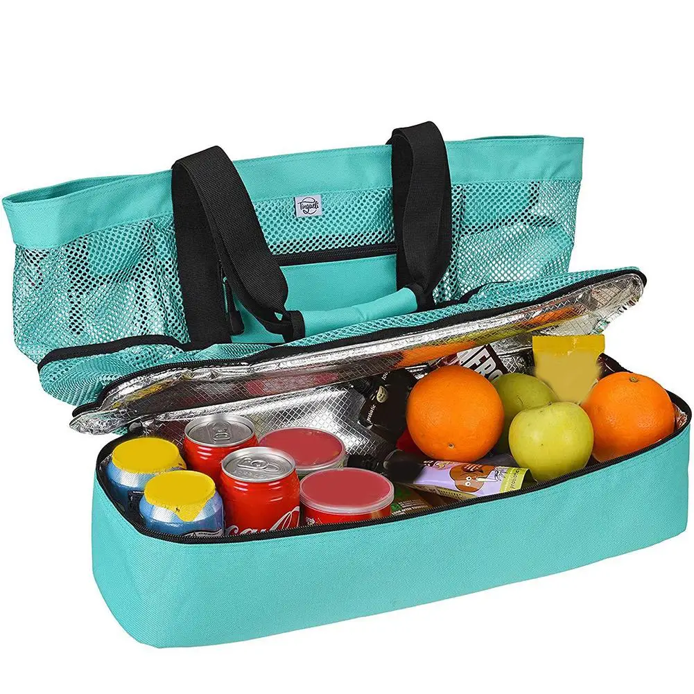 Double Layed Mesh Tote Beach Bag Thermal Insulation Cooler Handheld Lunch Bag Outdoor Waterproof Food Drink Picnic Storage Bags
Double Layed Mesh Tote Beach Bag Thermal Insulation Cooler Handheld Lunch Bag Outdoor Waterproof Food Drink Picnic Storage Bags