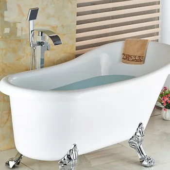 Wholesale And Retail Modern Floor Mounted Bathroom Tub Faucet Waterfall Spout Mixer Tap Tub Filler W/ Hand Shower Sprayer
Wholesale And Retail Modern Floor Mounted Bathroom Tub Faucet Waterfall Spout Mixer Tap Tub Filler W/ Hand Shower Sprayer