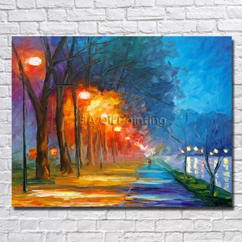 Big Size 100% Hand Painted Beautiful Lake Street Landscape Palette Knife Painting On Canvas For Living Room Decor No Framed
Big Size 100% Hand Painted Beautiful Lake Street Landscape Palette Knife Painting On Canvas For Living Room Decor No Framed