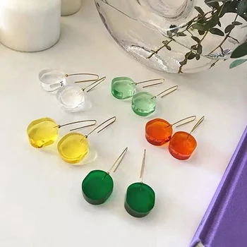 MENGJIQIAO New Korean Colorful Round Acrylic Long Drop Earrings For Women Fashion Party Transparency Pendientes Jewelry Gifts
MENGJIQIAO New Korean Colorful Round Acrylic Long Drop Earrings For Women Fashion Party Transparency Pendientes Jewelry Gifts