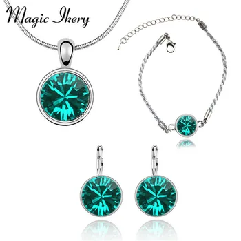 Magic Ikery Fashion Jewelry Gold Color Crystal African Round Jewelry Sets with necklace earring for women
Magic Ikery Fashion Jewelry Gold Color Crystal African Round Jewelry Sets with necklace earring for women