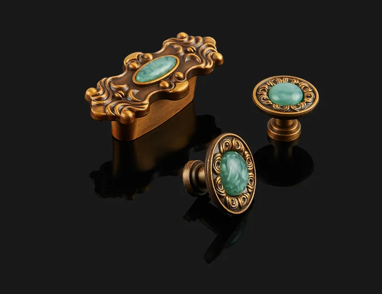 JD European Style Classic Blue Jade Cabinet Handles Zinc Alloy Cupboard Door/Pull Drawer Knobs Antique Furniture Handle Hardware
JD European Style Classic Blue Jade Cabinet Handles Zinc Alloy Cupboard Door/Pull Drawer Knobs Antique Furniture Handle Hardware