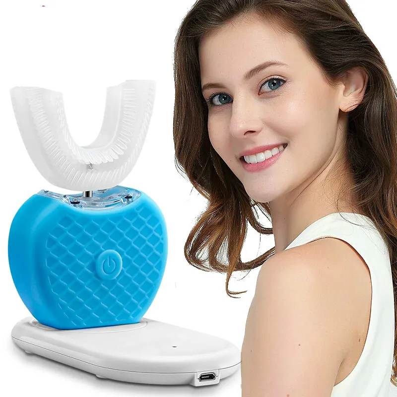 360Degree U type Electric Teethbrush Ultrasonic Automatic Tooth Cleaner Dental Cold Light Whitening Oral Hygiene Beauty Massager
360Degree U type Electric Teethbrush Ultrasonic Automatic Tooth Cleaner Dental Cold Light Whitening Oral Hygiene Beauty Massager