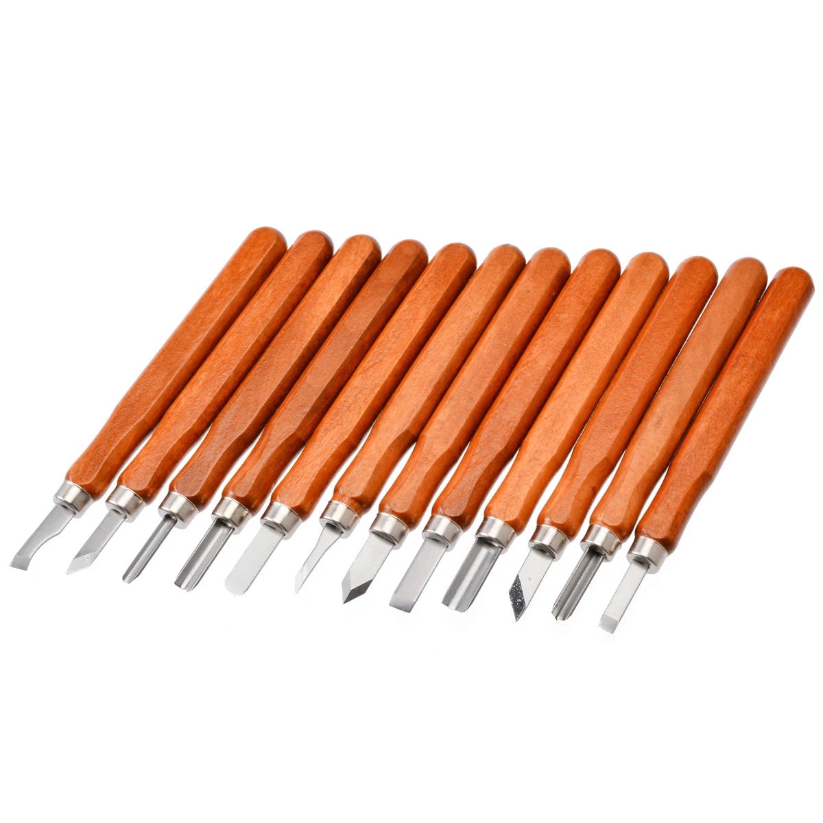 12pcs Wood Carving Chisel Knife Tool Set Woodworking Carving Knife Sculpture Sculpt Set Pottery Ceramic Clay Hand Tool Set