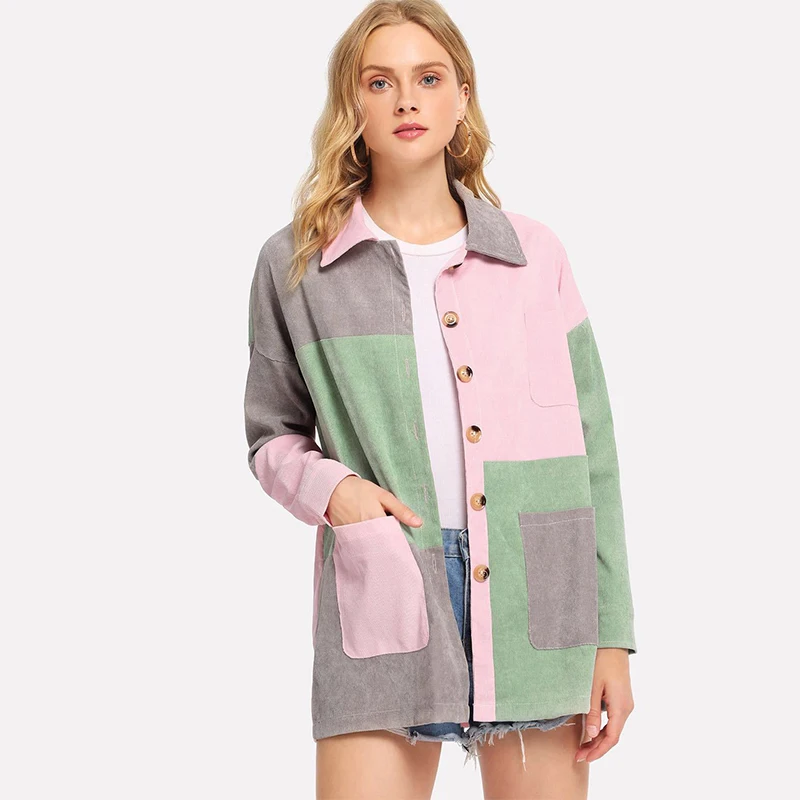 Cut and Sew Pocket Front Corduroy Coat Pocket Corduroy Jacket Button Up Jacket Turn-down Collar Single Breasted Cropped Jacket
Cut and Sew Pocket Front Corduroy Coat Pocket Corduroy Jacket Button Up Jacket Turn-down Collar Single Breasted Cropped Jacket