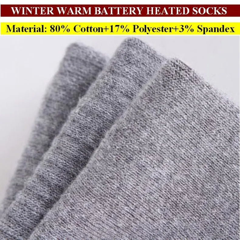 Winter Sports Socks New Year Gift USB Heat Socks 5V 2A Battery Heating Socks Warm Sock Foot Warming Cotton Socks Men Women 38-44