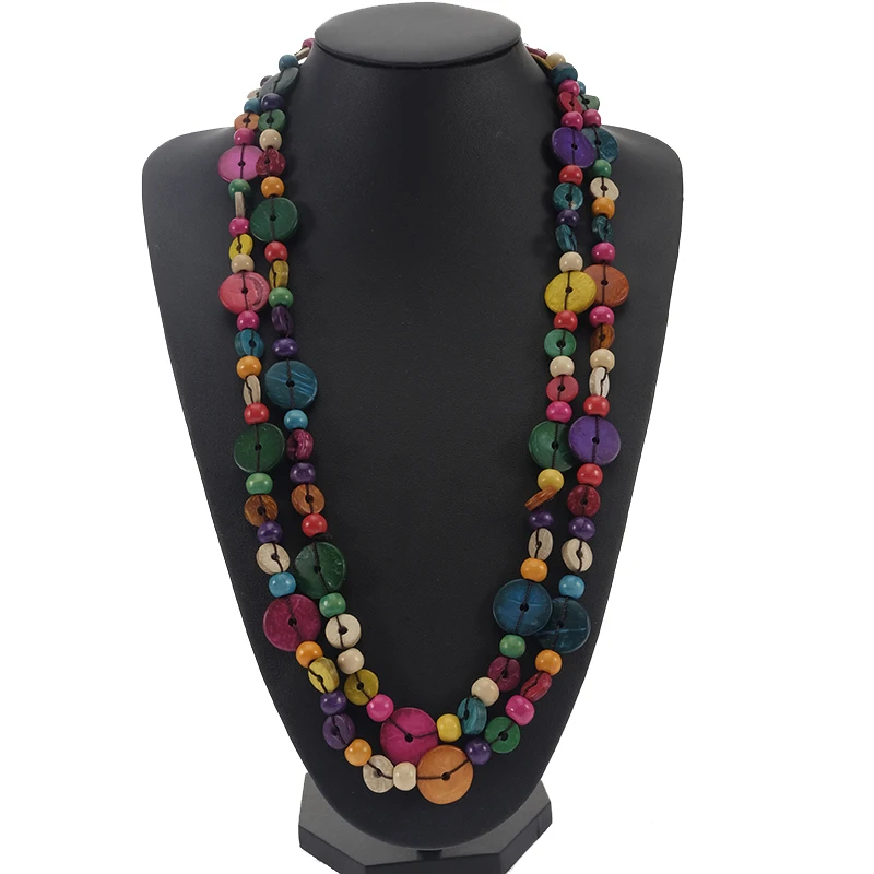 BeUrSelf Ethnic Necklace for Women Round Coconut Shell Bohemian Knit Handmade Multicolor Round Wood Beads Long Necklace Jewelry
BeUrSelf Ethnic Necklace for Women Round Coconut Shell Bohemian Knit Handmade Multicolor Round Wood Beads Long Necklace Jewelry