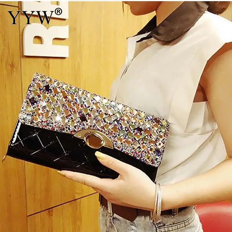 YYW Fashion Clutch Bag Top Selling Handbags Rhinestone Luxury Evening Party Bags For Women Rectangle Pu Leather Envelope Bolsas
YYW Fashion Clutch Bag Top Selling Handbags Rhinestone Luxury Evening Party Bags For Women Rectangle Pu Leather Envelope Bolsas