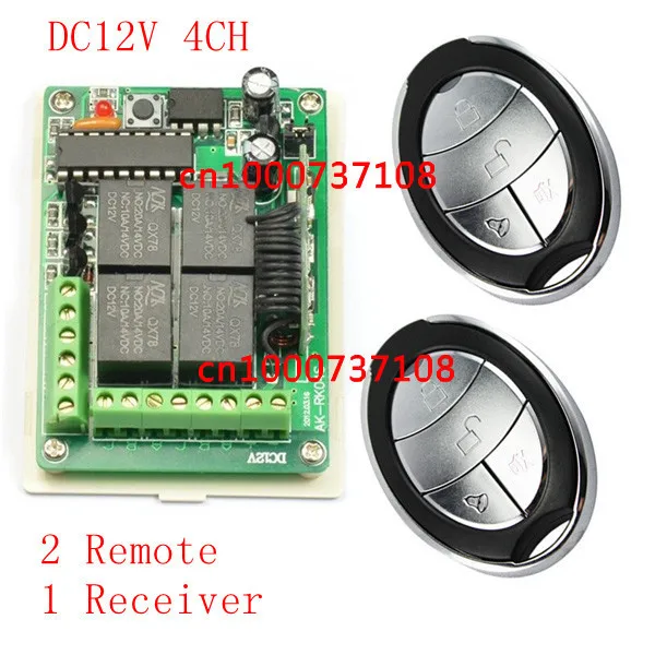 DC 12V 10A 4CH Learning Code RF Wireless Remote Control Switch Systems rf switches
DC 12V 10A 4CH Learning Code RF Wireless Remote Control Switch Systems rf switches