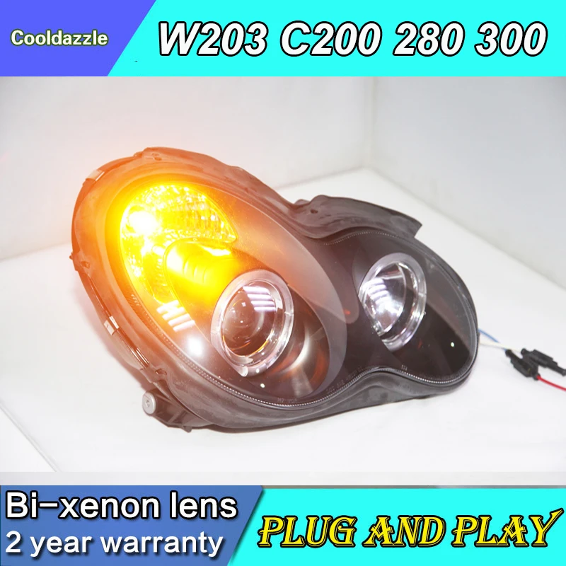 For Mercedes-Benz 2000-2007 Year W203 C63 C200 C230 C280 C300 Headlights LED Angel Eyes Car Head Lamp With DRL
For Mercedes-Benz 2000-2007 Year W203 C63 C200 C230 C280 C300 Headlights LED Angel Eyes Car Head Lamp With DRL