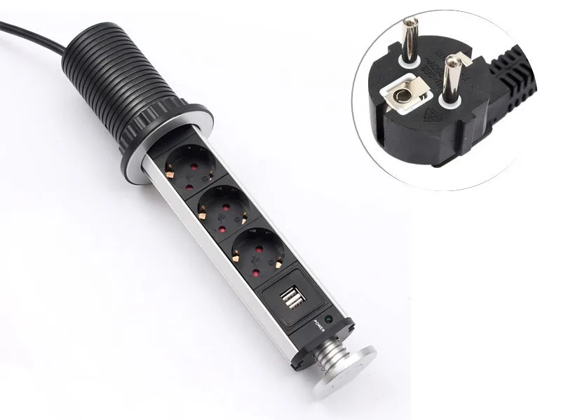 Выдвижная розетка Tomada Usb Orvibo выдвижная точечного питания для кухни офиса стола
