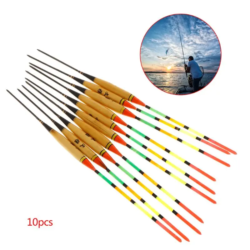 10 Pcs/Set Wooden Fishing Float Buoyancy Buoy Floating Reed Luminous Fluorescent Stick Tackle Professional Accessories
10 Pcs/Set Wooden Fishing Float Buoyancy Buoy Floating Reed Luminous Fluorescent Stick Tackle Professional Accessories
