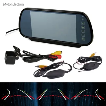 Intelligent Dynamic Trajectory Moving Guide Wireless 2.4G Car Backup Rear View Camera + 7 inch Screen Mirror Monitor Rearview
Intelligent Dynamic Trajectory Moving Guide Wireless 2.4G Car Backup Rear View Camera + 7 inch Screen Mirror Monitor Rearview