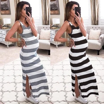 Fashion Women Dress Solid Tight-fitting Long Pregnant Dresses Short Sleeve Open Fork Maternity Dress Maternity Dresses
Fashion Women Dress Solid Tight-fitting Long Pregnant Dresses Short Sleeve Open Fork Maternity Dress Maternity Dresses