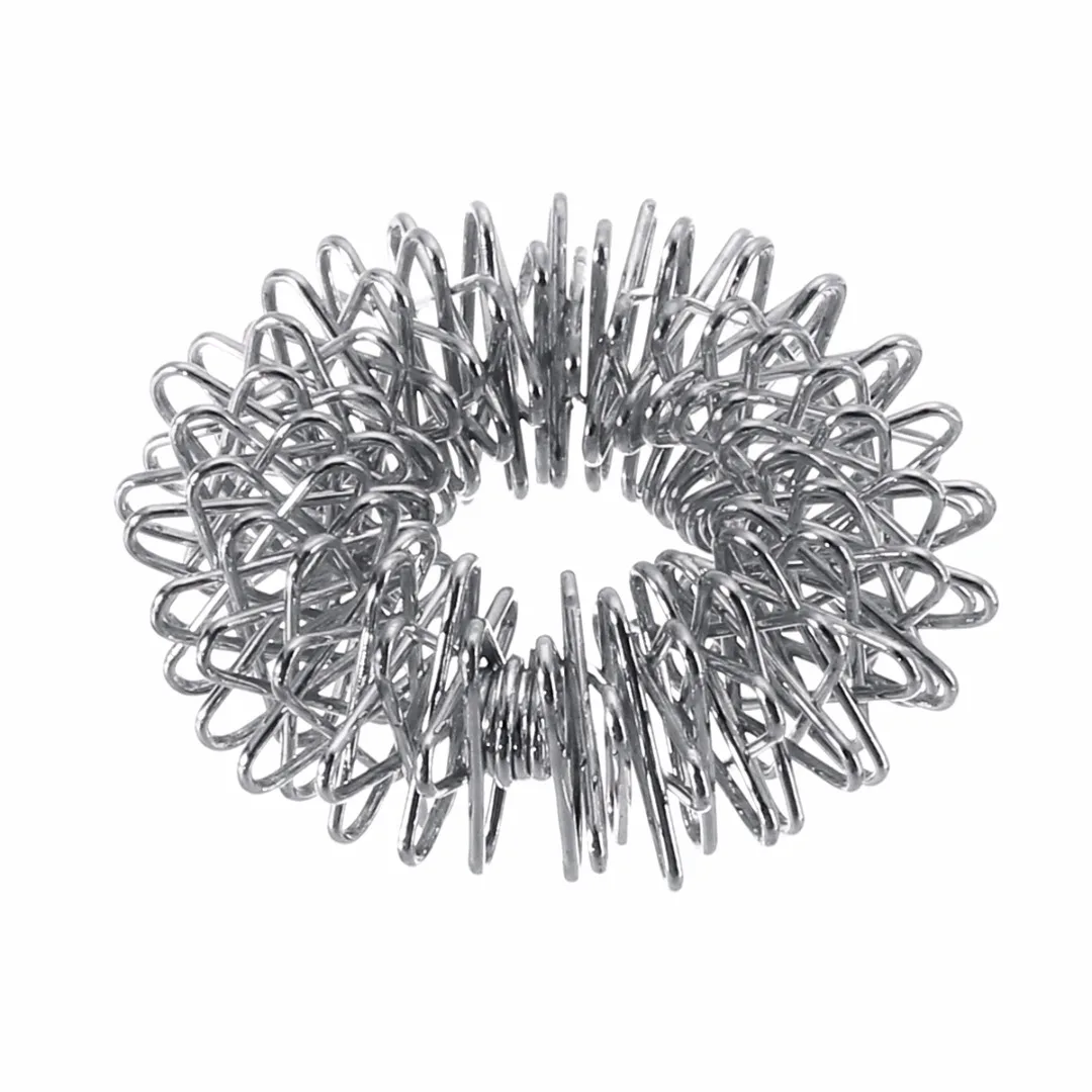 Finger Ring Toy Stress Relief Spiky Sensory Spring Fingers Rings Autism Anti Toy Stress Kids Finger Acupressure Message Ring