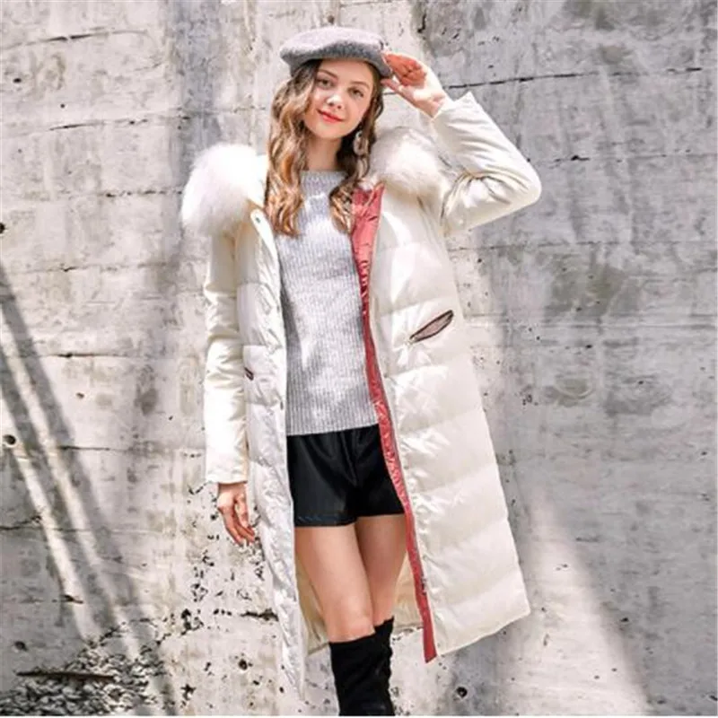 Fresh and elegant brand name autumn and winter Women's down jacket large fur collar long hooded Women's Winter Coat jackets
Fresh and elegant brand name autumn and winter Women's down jacket large fur collar long hooded Women's Winter Coat jackets
