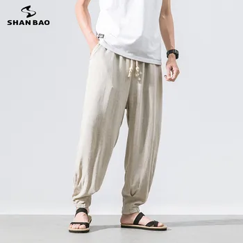 SHANBAO brand men's loose harem pants luxury quality cotton linen original Chinese style super large size casual pants trousers
SHANBAO brand men's loose harem pants luxury quality cotton linen original Chinese style super large size casual pants trousers
