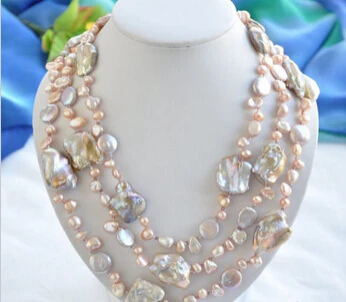 Miss charm Jew1907 3row lavender coin rice baroque keshi freshwater pearl necklace
Miss charm Jew1907 3row lavender coin rice baroque keshi freshwater pearl necklace