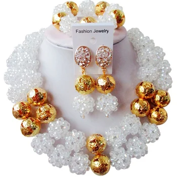 Nice Quality Transparent Nigerian Crystal Women Party Necklace Earrings Bracelet Sets 2C-SJJS-16
Nice Quality Transparent Nigerian Crystal Women Party Necklace Earrings Bracelet Sets 2C-SJJS-16
