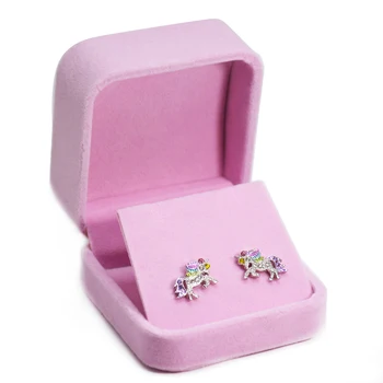 Colorful Glitter Enamel Unicorn Earrings Stud Jewelry Crystal Unicorn Cute Animal Small Earrings Women Wedding Gift Jewelry
Colorful Glitter Enamel Unicorn Earrings Stud Jewelry Crystal Unicorn Cute Animal Small Earrings Women Wedding Gift Jewelry