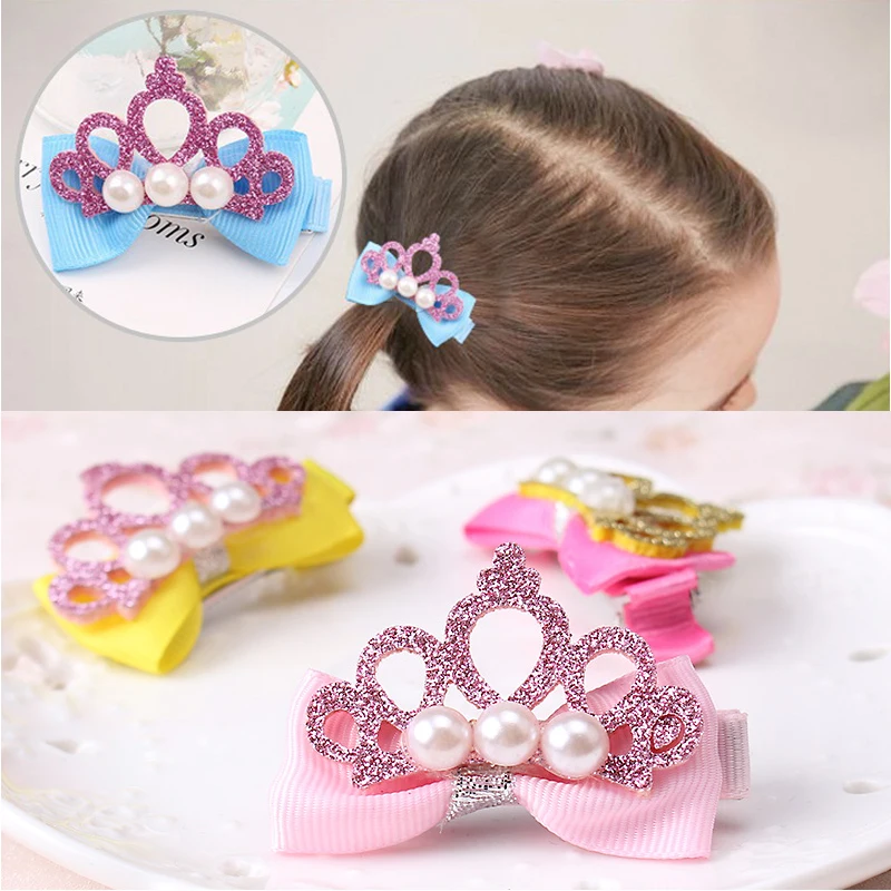 M MISM Girls Princess Bow Crown Ribbon Hair Clips Pearls Hollow Out Glitter Tiara Lovely Barrettes Cute Hair Clamps Accessories
M MISM Girls Princess Bow Crown Ribbon Hair Clips Pearls Hollow Out Glitter Tiara Lovely Barrettes Cute Hair Clamps Accessories