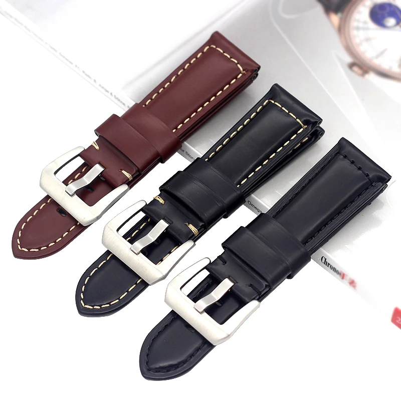 24MM Genuine Leather Watchbands For PAM PAM111 PAM441 PAM438 Watch Straps bands Men's Cow Leather Watch Bracelets Accessories
24MM Genuine Leather Watchbands For PAM PAM111 PAM441 PAM438 Watch Straps bands Men's Cow Leather Watch Bracelets Accessories