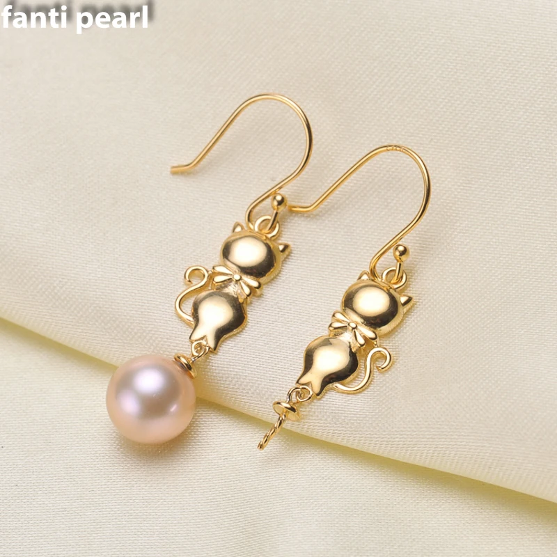 FANTI Real Natural freshwater pearl earring s925 sterling silver ear stud for women Natural pearl jewelry earring 7-9mm
FANTI Real Natural freshwater pearl earring s925 sterling silver ear stud for women Natural pearl jewelry earring 7-9mm