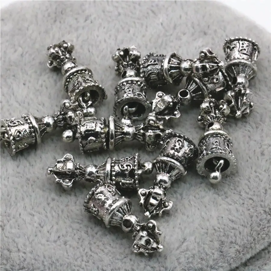 10PCS Carved Copper DIY Finding Lucky Loose Beads Bell Tower Crafts Accessory New Jewelry Making Design Girls Metal Gifts 8x19mm
10PCS Carved Copper DIY Finding Lucky Loose Beads Bell Tower Crafts Accessory New Jewelry Making Design Girls Metal Gifts 8x19mm