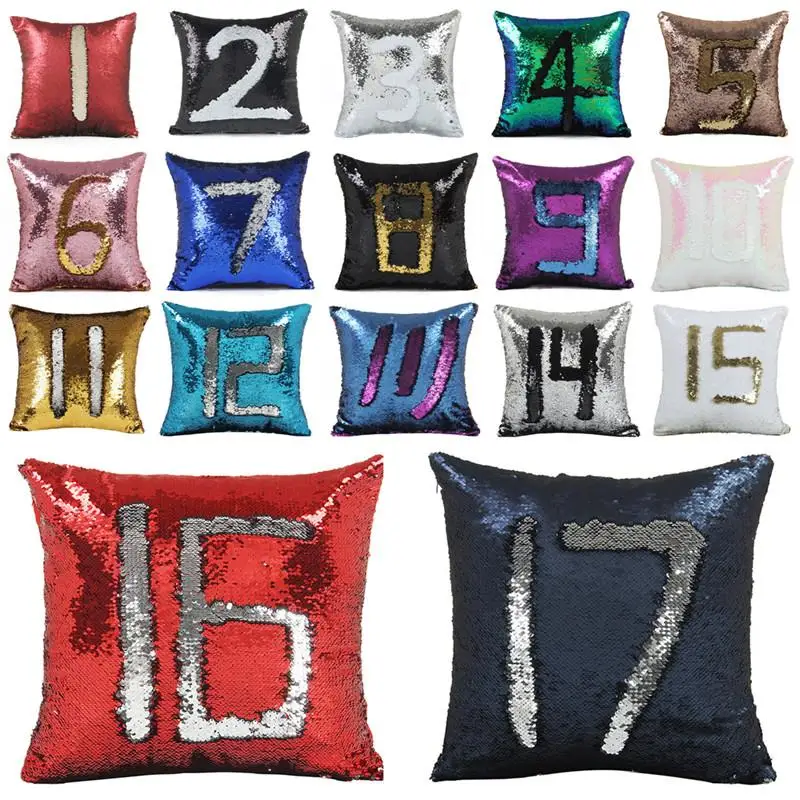 Creative Numbers Pillow Cover Reversible Sequins Mermaid Square Cushion Cover Pillowcases Cushion Cover Home Decor New
Creative Numbers Pillow Cover Reversible Sequins Mermaid Square Cushion Cover Pillowcases Cushion Cover Home Decor New