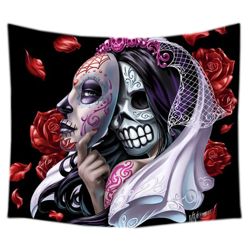 Sugar Skull Tapestry Wall Hanging Customized Bedspread Bedsheets Dorm Cover Home Wall Art Room Rug
Sugar Skull Tapestry Wall Hanging Customized Bedspread Bedsheets Dorm Cover Home Wall Art Room Rug