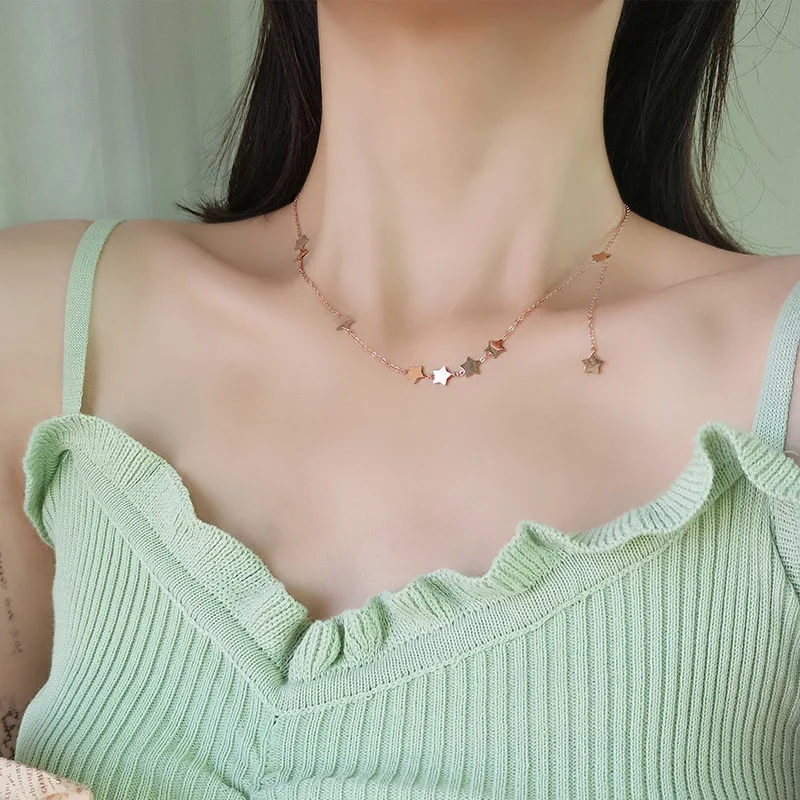 Star Necklace Pentagram Necklace Stainless Steel Cute Romantic Kettings Metal Tassel Statement Kolye Simple Minimalist Jewelry
Star Necklace Pentagram Necklace Stainless Steel Cute Romantic Kettings Metal Tassel Statement Kolye Simple Minimalist Jewelry