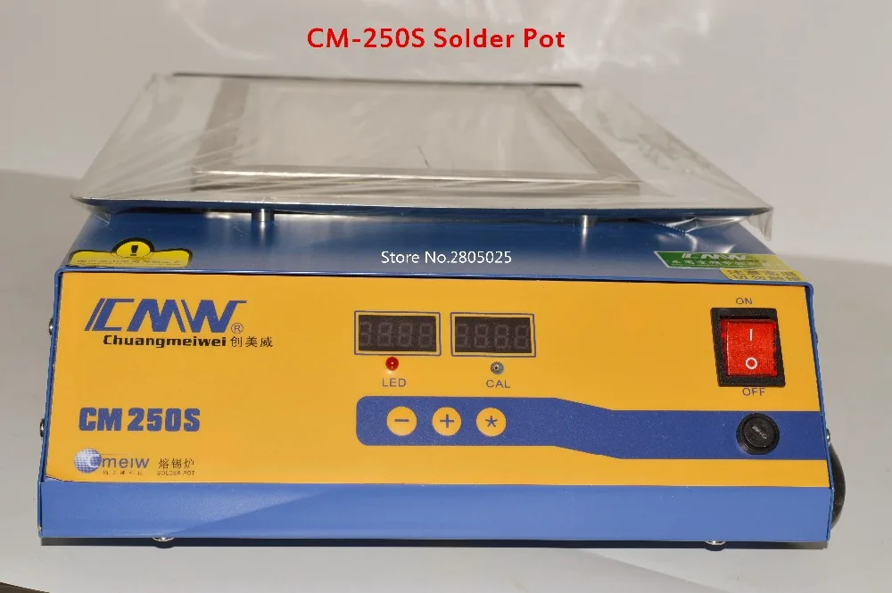 CM-250S Solder Pot 1800W Lead Free Soldering Station Square Melting Furnace With Digital Display Adjustable Temperature
CM-250S Solder Pot 1800W Lead Free Soldering Station Square Melting Furnace With Digital Display Adjustable Temperature