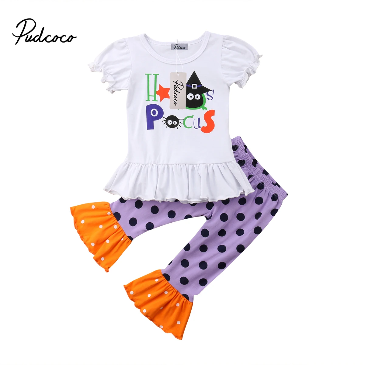 Toddler Baby Girls Halloween Clothes Outfits Little Girls T-shirt Tops+Polka Dot Pants Outfit Clothing Set
Toddler Baby Girls Halloween Clothes Outfits Little Girls T-shirt Tops+Polka Dot Pants Outfit Clothing Set