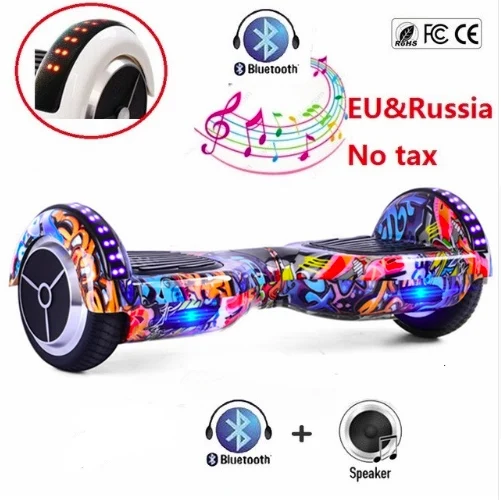 Hoverboard 6.5inch Electric Scooter Bluetooth Overboard Smart Balance Two Wheel Self Balancing Scooter Skateboard LED Light
Hoverboard 6.5inch Electric Scooter Bluetooth Overboard Smart Balance Two Wheel Self Balancing Scooter Skateboard LED Light