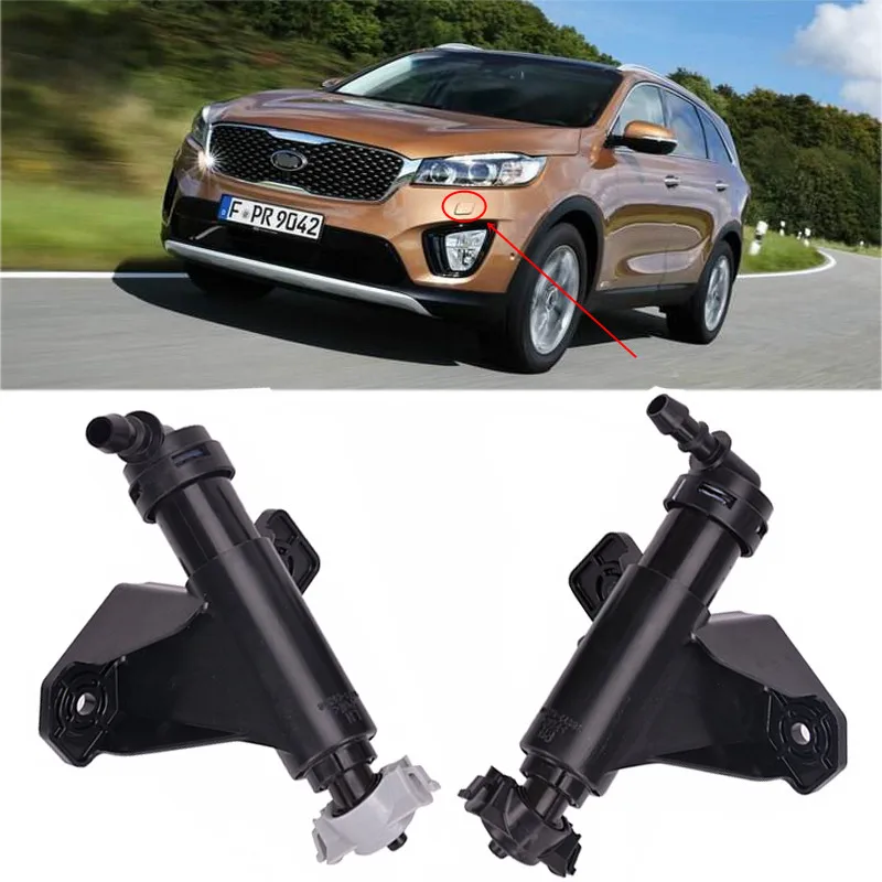 CAPQX Front bumper headlamp headlight water spray nozzle washer Actuator pump 98671 C5000 98672 C5000 For KIA Sorento 2015 2016
CAPQX Front bumper headlamp headlight water spray nozzle washer Actuator pump 98671 C5000 98672 C5000 For KIA Sorento 2015 2016