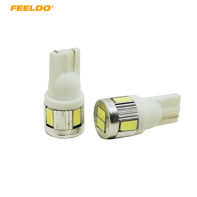 50Pcs T10 5630 6 SMD 6 LED Wedge Light Side Bulbs For Car Tail light Side Parking Dome Door Map light Wholesale High Bright
50Pcs T10 5630 6 SMD 6 LED Wedge Light Side Bulbs For Car Tail light Side Parking Dome Door Map light Wholesale High Bright