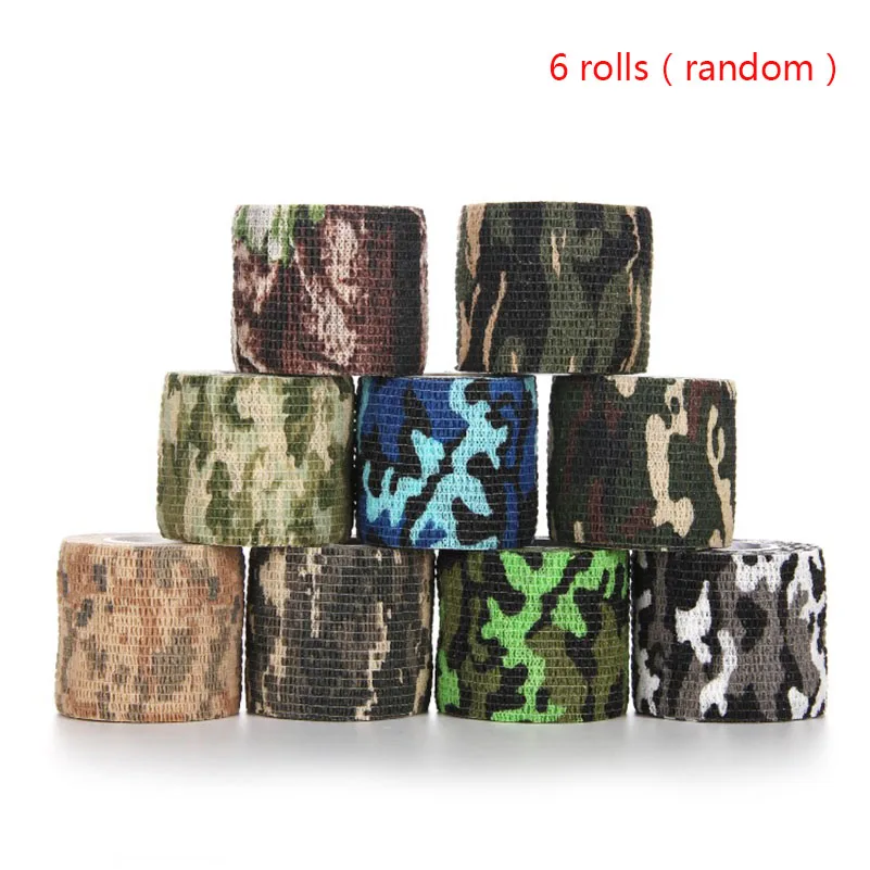 6 Rolls Self-adhesive Non-woven 5cmx4.5m Camouflage Wrap Rifle Hunting Shooting Cycling Tape Waterproof Camo Stealth Tape
6 Rolls Self-adhesive Non-woven 5cmx4.5m Camouflage Wrap Rifle Hunting Shooting Cycling Tape Waterproof Camo Stealth Tape