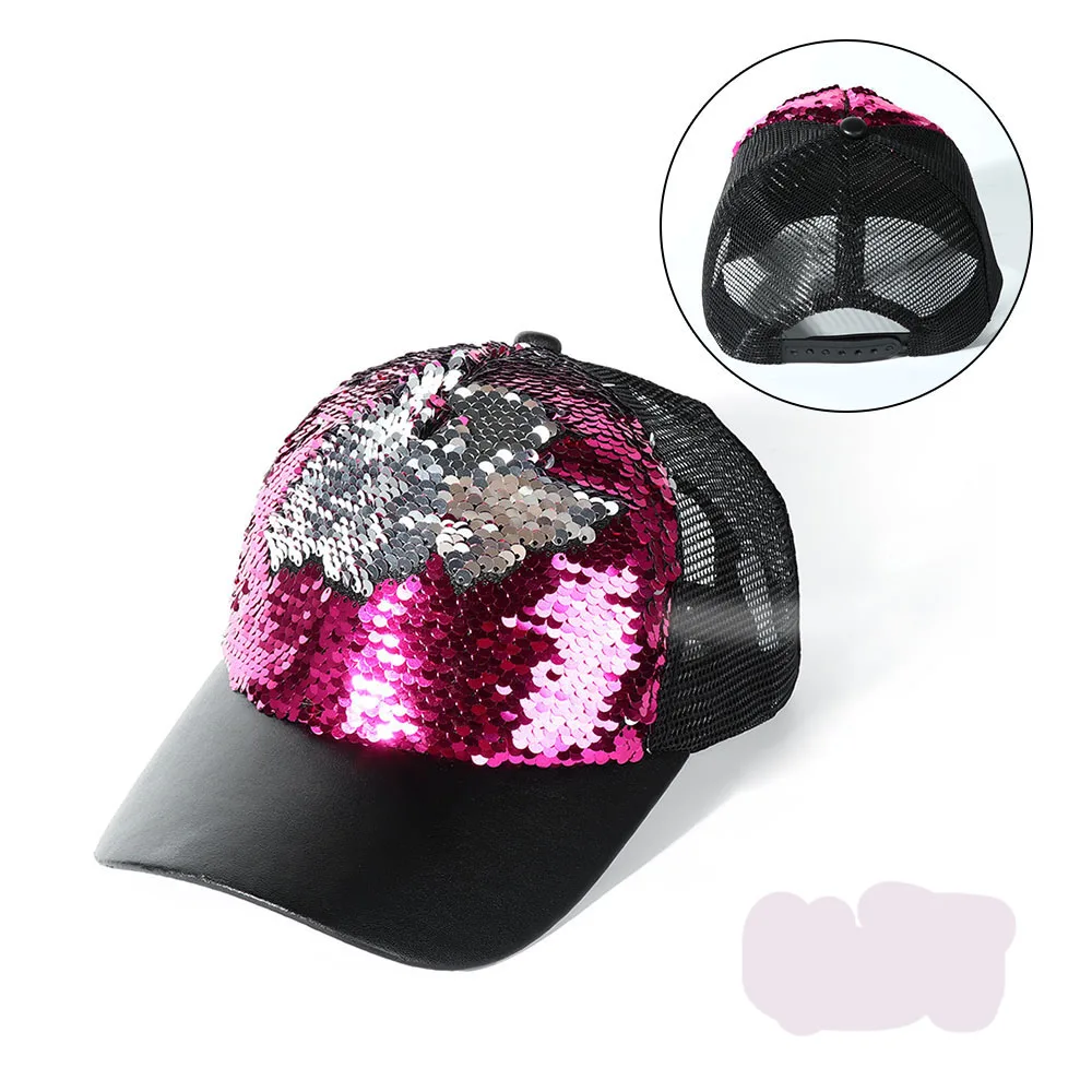 Summer Women Men Sequins Mesh Baseball Caps Adjustable Hats For Party Club Gathering Snapback Hats Change Color Paillette Hat
Summer Women Men Sequins Mesh Baseball Caps Adjustable Hats For Party Club Gathering Snapback Hats Change Color Paillette Hat