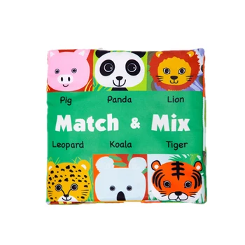1pc Fabric Cloth Book Cartoon Animal Face Pairing Bush Book Early Education Cognitive Stereo Bush With Ringing Bell for Babies 
1pc Fabric Cloth Book Cartoon Animal Face Pairing Bush Book Early Education Cognitive Stereo Bush With Ringing Bell for Babies