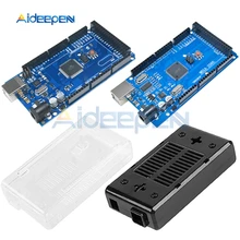 Carte de développement USB d'origine MEGA2560 MEGA 2560 R3 ATmega2560-16AU CH340G avec câble MEGA2560 boîtier coque pour Arduino(China)