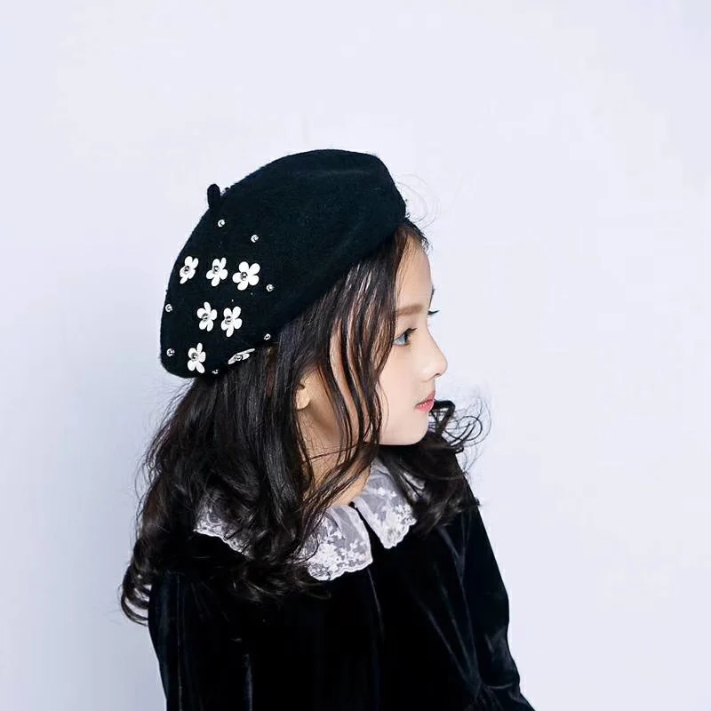 New Fashion Baby Hat for Girls Wool Autumn Winter Baby Girl Hat with Flowers Vintage Infant Beret Cap Kids Baby Accessories
New Fashion Baby Hat for Girls Wool Autumn Winter Baby Girl Hat with Flowers Vintage Infant Beret Cap Kids Baby Accessories