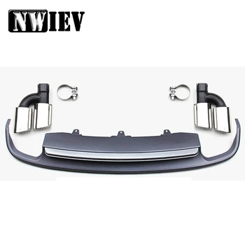 NWIEV 1set For Audi A7 2012 2013 2014 2015 hatchback Quattro Gray PP Car Rear Lip Diffuser Spoiler Exhaust Tips Pipe Accessories
NWIEV 1set For Audi A7 2012 2013 2014 2015 hatchback Quattro Gray PP Car Rear Lip Diffuser Spoiler Exhaust Tips Pipe Accessories