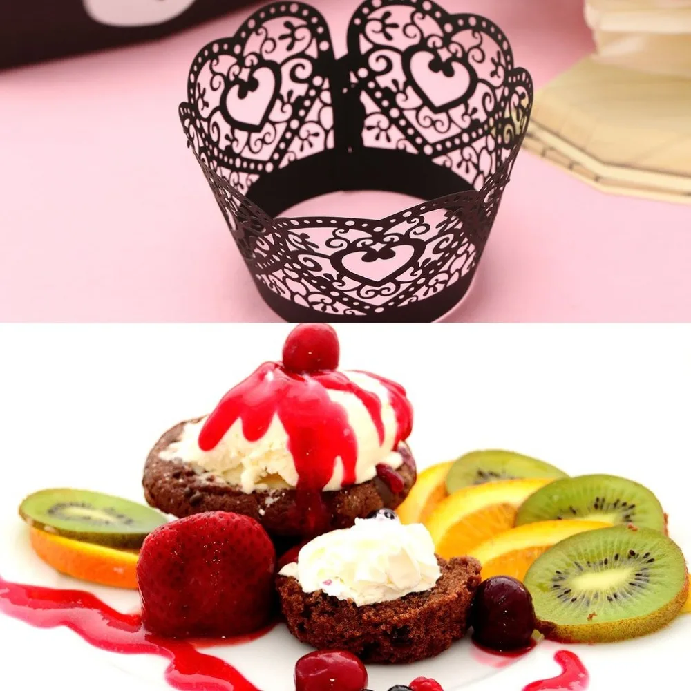 50pcs/pack Laser Cut Cupcake Wrappers Crown Shape Muffin Case Cake Paper Cup Liner For Baby Princess Birthday Party Decoration
50pcs/pack Laser Cut Cupcake Wrappers Crown Shape Muffin Case Cake Paper Cup Liner For Baby Princess Birthday Party Decoration