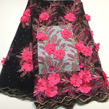 Fuchsia Beaded Applique Lace Fabric High Quality Latest African Lace 2018 Handmade 3D Lace Fabric For Nigerian Wedding M19305
Fuchsia Beaded Applique Lace Fabric High Quality Latest African Lace 2018 Handmade 3D Lace Fabric For Nigerian Wedding M19305