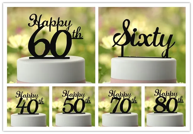 40 50 60 70 80 Acrylic Cake Topper Black Happy Birthday Cake Flags Festival for Birthday Party cake Decor with free shipping
40 50 60 70 80 Acrylic Cake Topper Black Happy Birthday Cake Flags Festival for Birthday Party cake Decor with free shipping